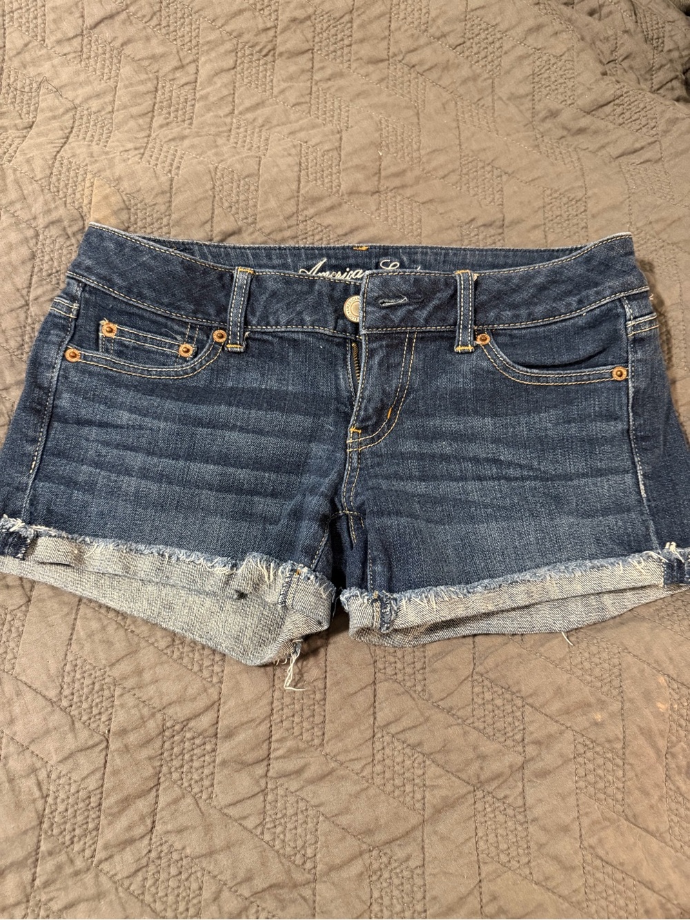 American Eagle Outfitters Dark Wash Denim Cutoff Shorts